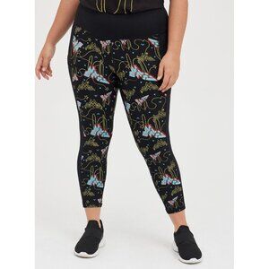 DC Wonder Woman Crop Legging - Performance Core Lassos Black